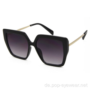 Übergroße quadratische Sonnenbrille für Damen Fashion Shades